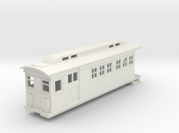 On30 Doodlebug/Railmotor Lindsay3a in White Natural Versatile Plastic