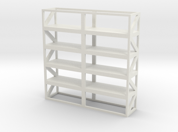 Industrial Shelf 5x5m scale 1-100 in White Natural Versatile Plastic: 1:100