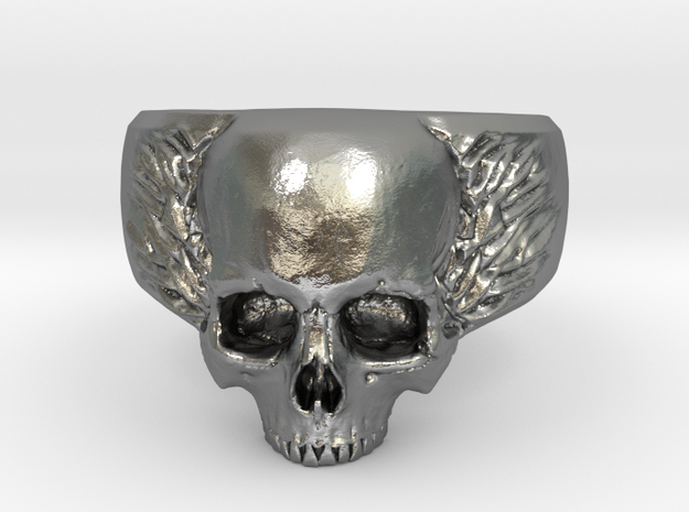 Small Skull in Natural Silver