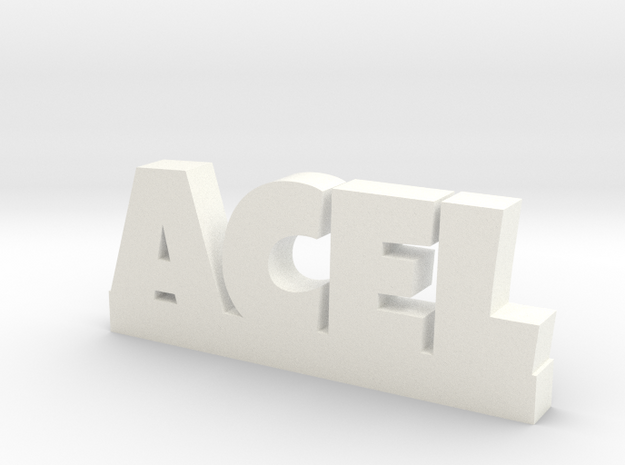 ACEL Lucky in White Processed Versatile Plastic