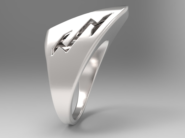 Speedy Ring S B in Polished Silver: 10 / 61.5
