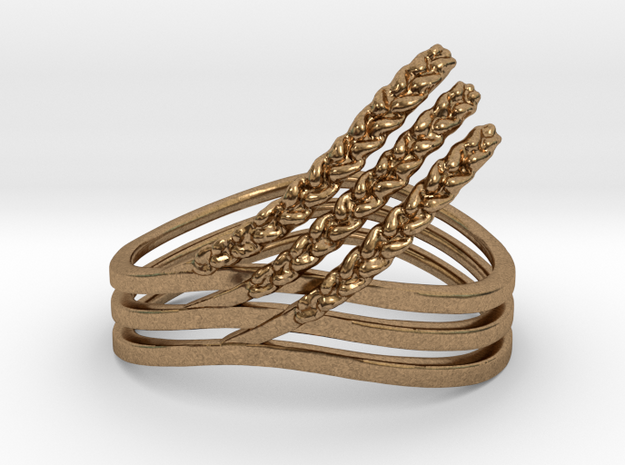 Rye Ring in Natural Brass