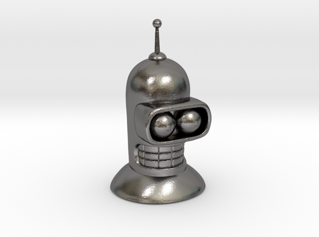 Bender's head in Polished Nickel Steel
