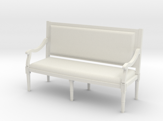 1:48 Louis XVI Sofa Settee with Straight Back