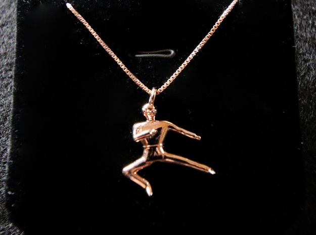 Pendant - Yeop Chagi in 14k Rose Gold Plated Brass