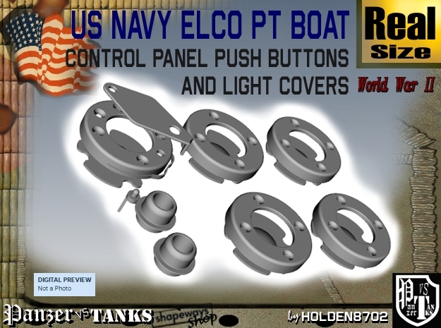PT Control Panel Push Buttons+lights in White Processed Versatile Plastic