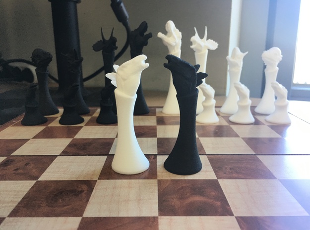 (Chess) Stegosaurus Rook in White Natural Versatile Plastic