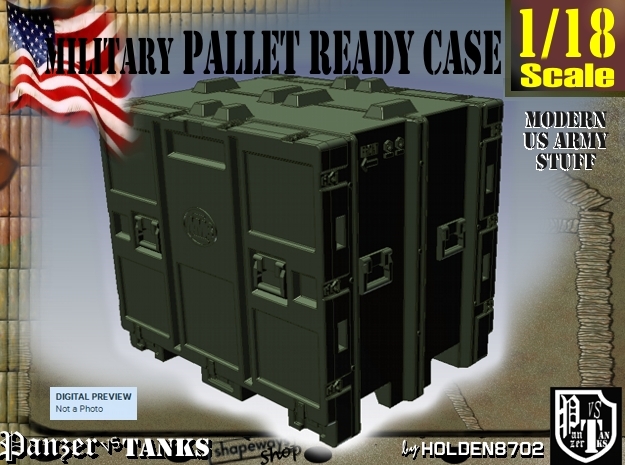 1-18 MM08 Pallet Ready Case in Green Processed Versatile Plastic