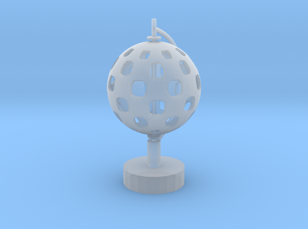 Standing Sphere in Tan Fine Detail Plastic