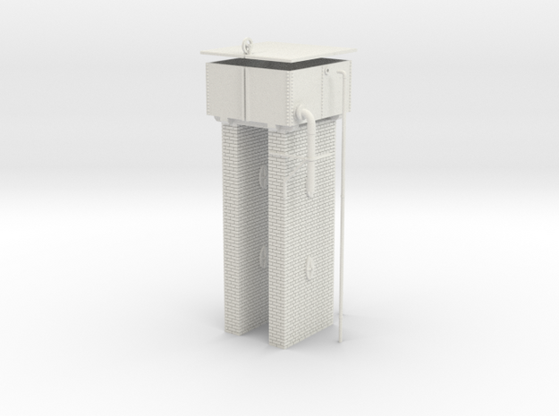 LM41 Water Tower in White Natural Versatile Plastic
