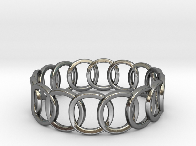 Interloop Band (Olympic Ring) in Polished Silver