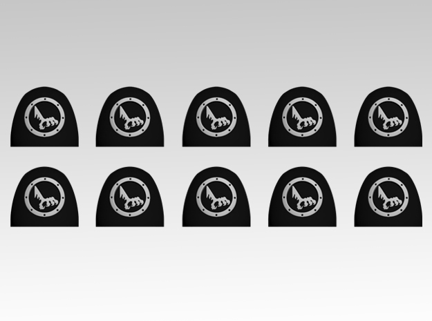 Raven Command 2 V.6 Shoulder Pads x10 in Tan Fine Detail Plastic
