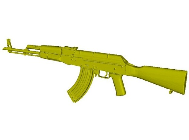 1/48 scale Avtomat Kalashnikova AK-47 rifle x 1 in Clear Ultra Fine Detail Plastic