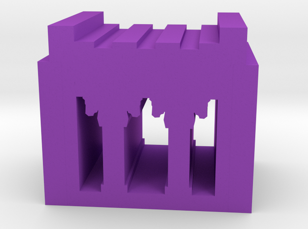 Game Piece, Persian Palace in Purple Processed Versatile Plastic