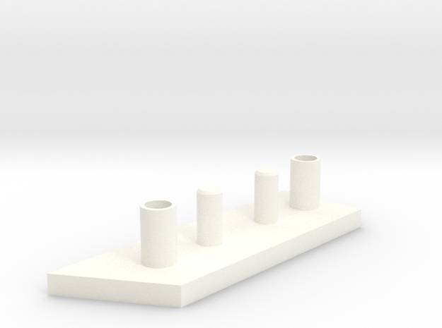 Scale 5-1 Demo Stand L in White Processed Versatile Plastic