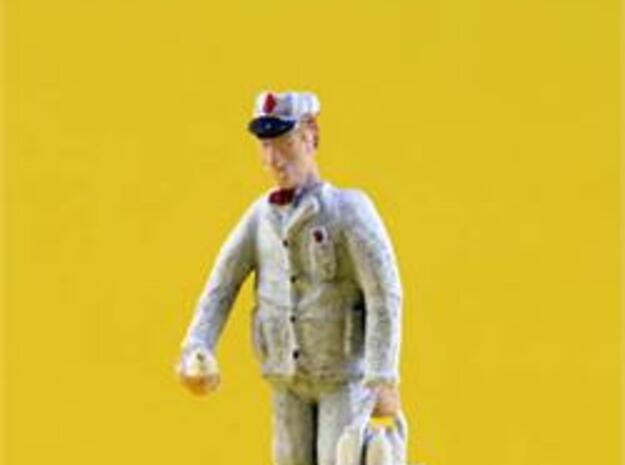 HO Scale MILKMAN out for Delivery Figure in Tan Fine Detail Plastic