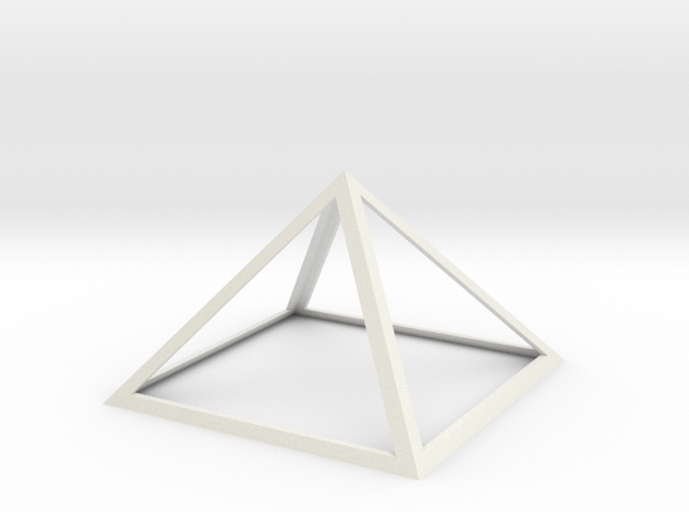 Perfect Pyramid 18 INCH 51°51"14" in White Natural Versatile Plastic