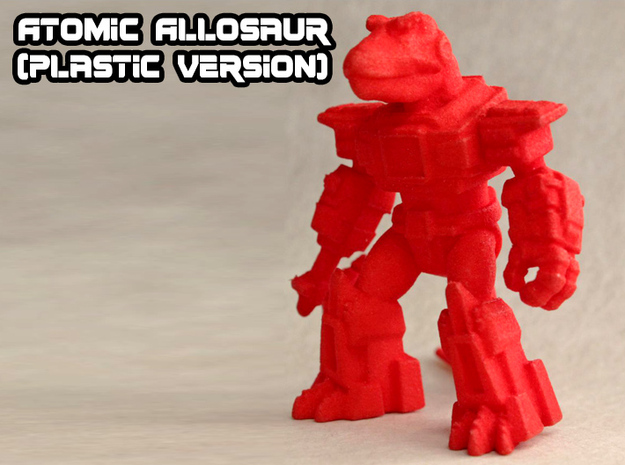 Atomic Allosaur in Red Processed Versatile Plastic