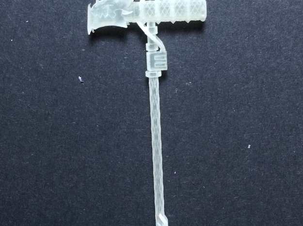 Deathwing Hammer in Clear Ultra Fine Detail Plastic