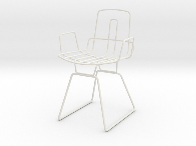 Wire Chair in White Natural Versatile Plastic