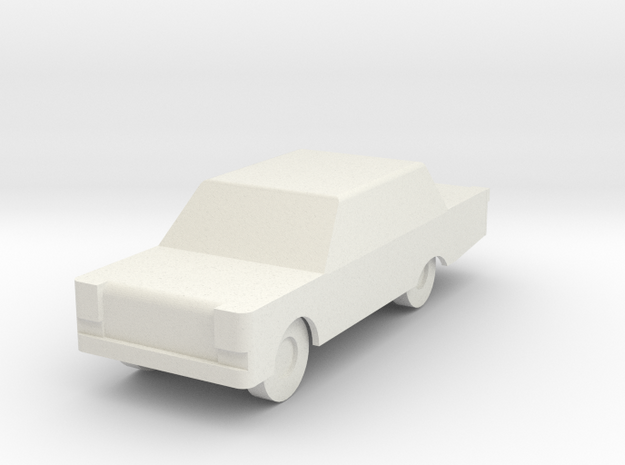 Generic Automobile in White Natural Versatile Plastic