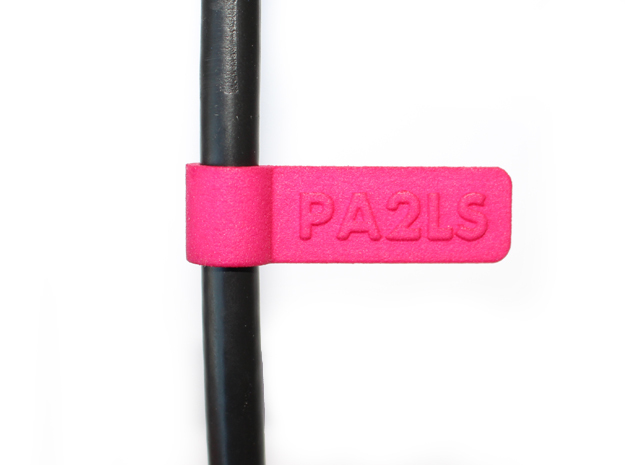 Cable name tag (10mm) in Pink Processed Versatile Plastic