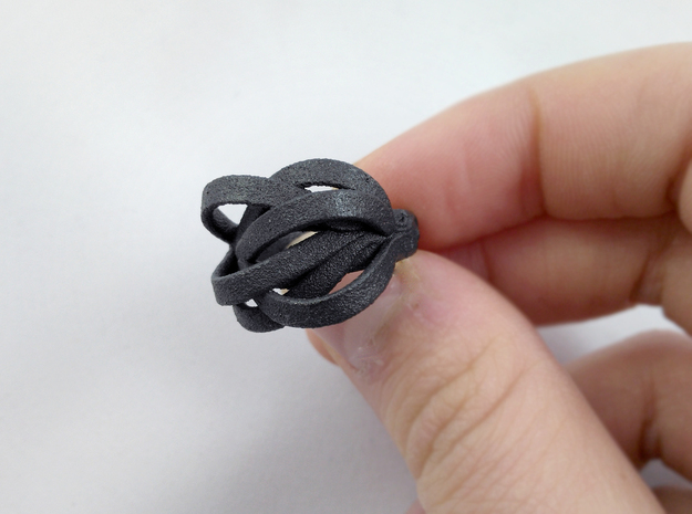 Intrigue Ring in Matte Black Steel: 8 / 56.75