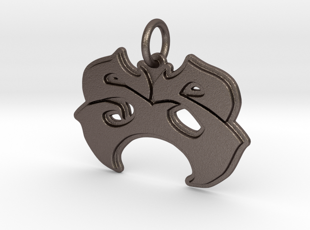 SauceStorm Pendant in Polished Bronzed Silver Steel