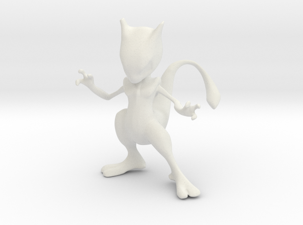 Mewtwo in White Natural Versatile Plastic