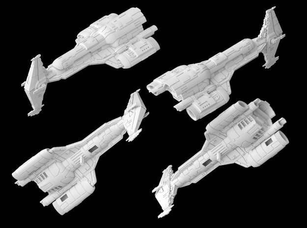 (Armada) Hammerhead Cruiser in White Natural Versatile Plastic