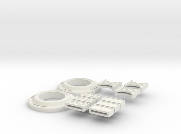 Doctor Strange Belt Pieces in White Natural Versatile Plastic