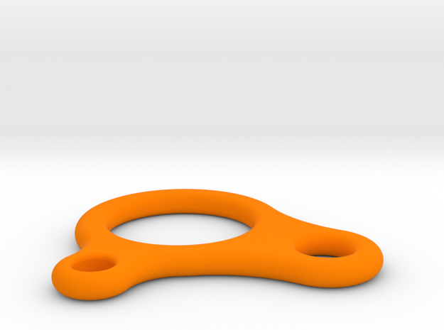 Sliding Hitch line adjuster in Orange Processed Versatile Plastic