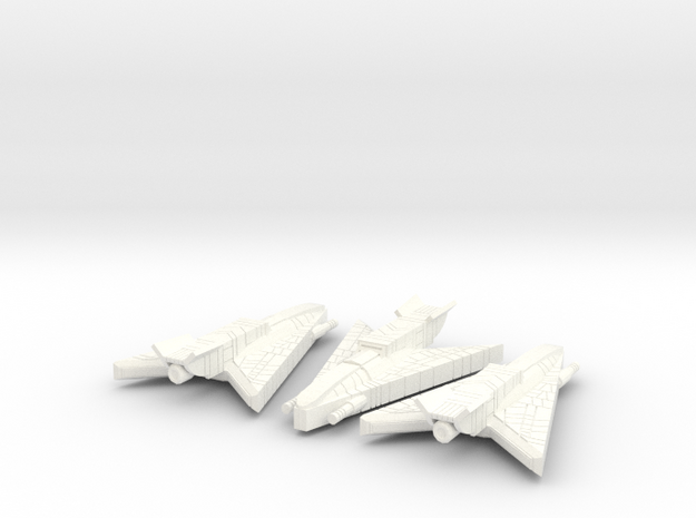3125 Haydron Corvettes in White Processed Versatile Plastic