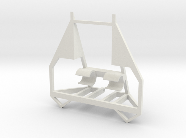 Bot Chassis in White Natural Versatile Plastic