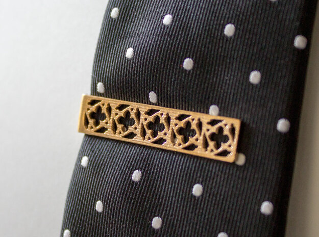 Gothic Tie Bar - 1.5 in in Natural Bronze