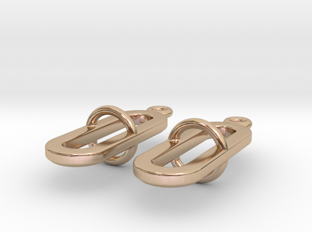 Pilme - Earrings in 14k Rose Gold Plated Brass