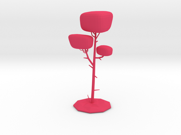 Wonderland Tree in Pink Processed Versatile Plastic: Medium