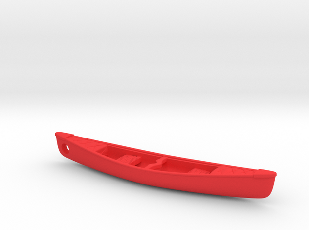Expedition-Canoe Keychain in Red Processed Versatile Plastic