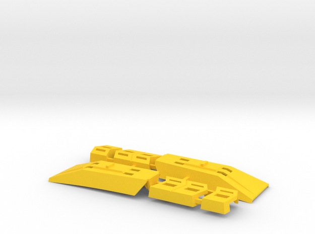 Omega Supreme Leg Clips or "shields" - Finish off  in Yellow Processed Versatile Plastic