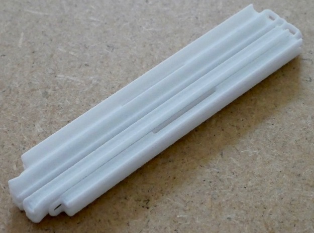 Rilleneinsatz Spur Null Einlauf in White Natural Versatile Plastic