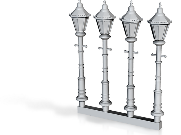 Victorian Street Light 28mm Group in Tan Fine Detail Plastic