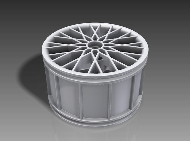 Multispoke Racing Wheel Medium in White Natural Versatile Plastic