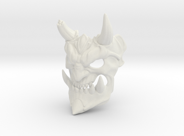 Demon mask in White Natural Versatile Plastic