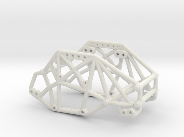 R1 Rock Buggy Chassis for Losi Micro Rock Crawler in White Natural Versatile Plastic
