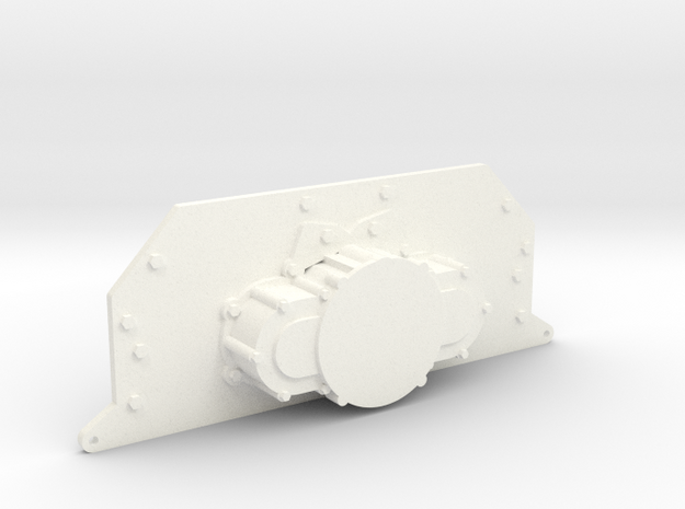 DualEngine 1/24 Transfer Case in White Processed Versatile Plastic