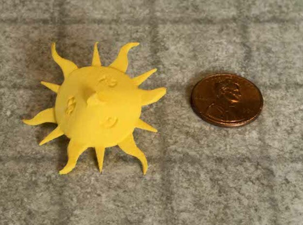 Sun D6 in Yellow Processed Versatile Plastic