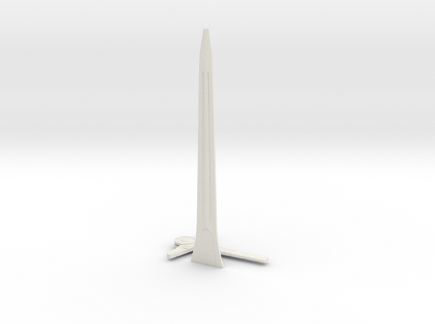 electronic Sword in White Natural Versatile Plastic