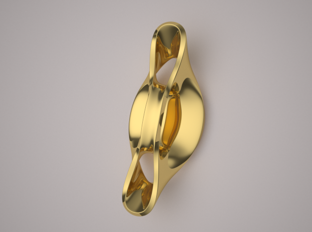 Triple Cube Gold 057 in 14K Yellow Gold