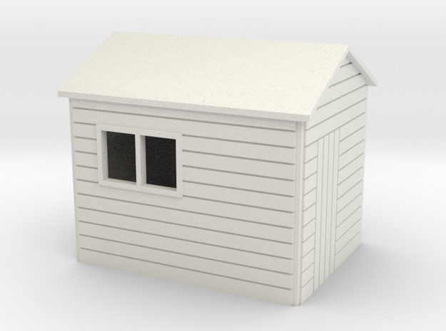Garden Shed  8 x 6 Apex Roof oo 4mm in White Natural Versatile Plastic