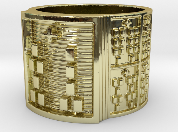 OGUNDASHE Ring Size 14 in 18k Gold Plated Brass